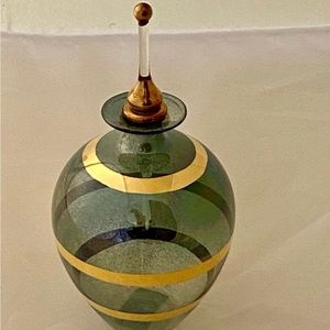 NEW AUTHENTIC MURANO GLASS PERFUM JAR .MADE IN ITALY.